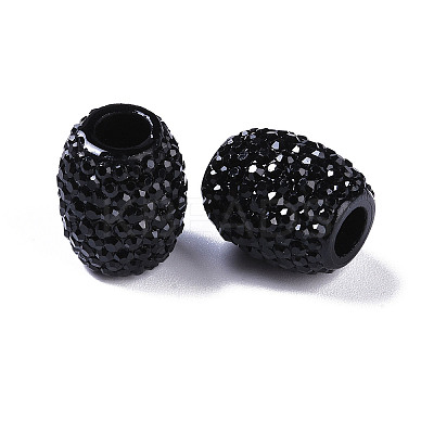 Opaque Resin European Jelly Colored Beads RESI-B025-02A-03-1