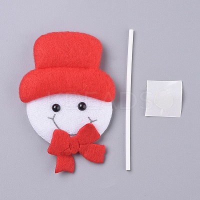 Snowman Shape Christmas Cupcake Cake Topper Decoration DIY-I032-01-1
