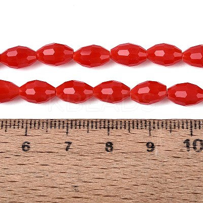 Opaque Solid Color Glass Beads Strands GLAA-N071-01A-C04-1
