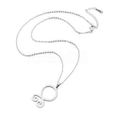 Non-Tarnish 304 Stainless Steel Pendant Necklaces NJEW-P306-04P-1