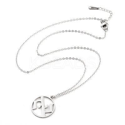 Non-Tarnish 304 Stainless Steel Pendant Necklaces LS-NJEW-P306-01P-1