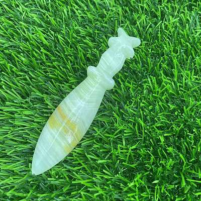 Natural Jasper Carved Healing Dagger Figurines PW-WG52324-08-1