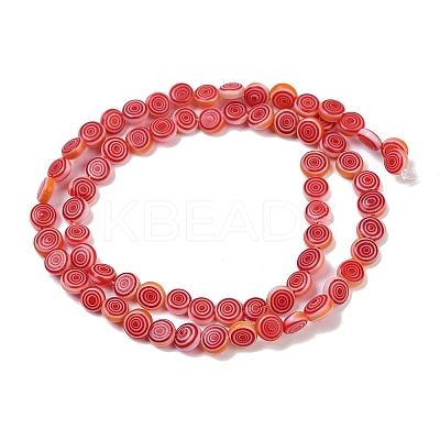 Handmade Lampwork Beads Strands LK-R004-51F-1