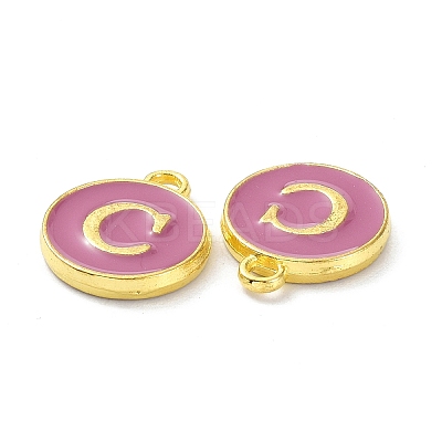 Golden Plated Alloy Enamel Charms ENAM-XCP0001-13C-1