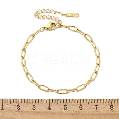 304 Stainless Steel Link Chain Bracelets LS-BJEW-C084-06G-1