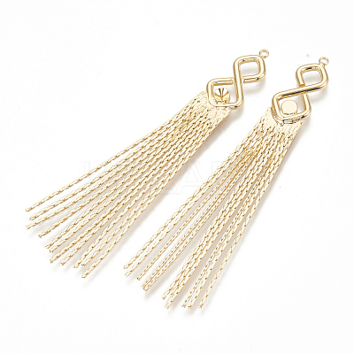 Brass Big Pendant Rhinestone Settings KK-Q750-073G-1