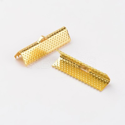 Iron Ribbon Crimp Ends X-E182Y-G-1
