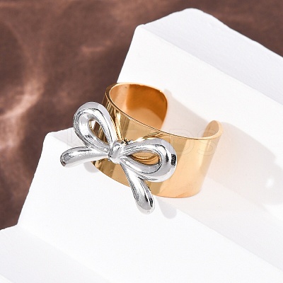 304 Stainless Steel Cuff Open Rings LS-RJEW-H266-01GP-01-1