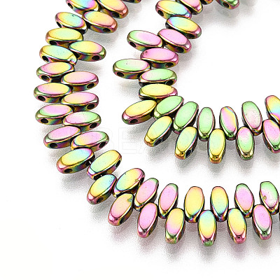 Electroplated Synthetic Non-magnetic Hematite Beads Strands G-T139-65H-1