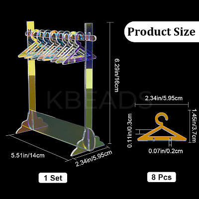 1 Set Acrylic Earring Display Stands EDIS-CP0001-11-1