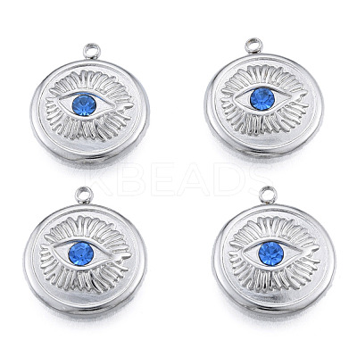 304 Stainless Steel Pendants STAS-N098-166P-1