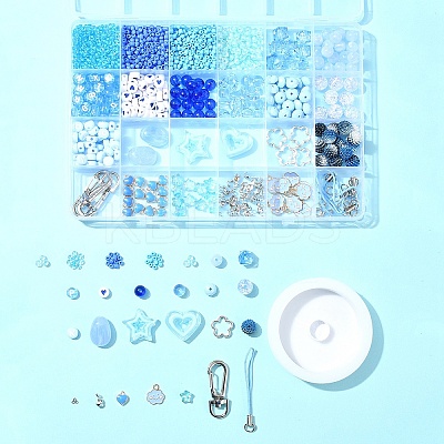 Ocean Color DIY Mobile Phone Strap Making Kit DIY-FS0006-56-1