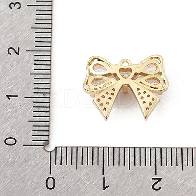 Brass Micro Pave Clear Cubic Zirconia Pendants LS-KK-K371-29C-G-1