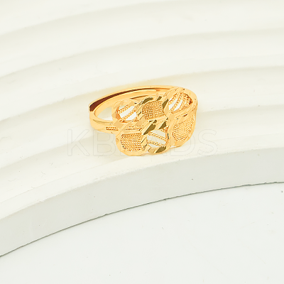 Adjustable Vintage Brass Open Cuff Rings for Women TS0392-2-1