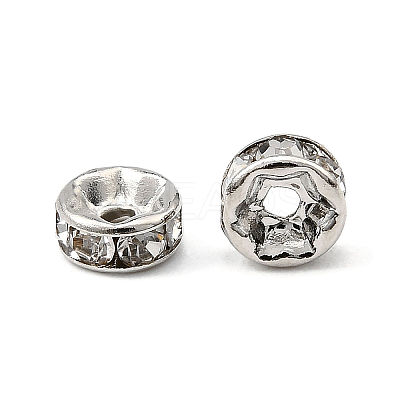 Brass Rhinestone Spacer Beads RB-A014-Z5mm-01P-1