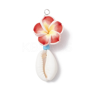 Flower Pendants PALLOY-JF03784-1