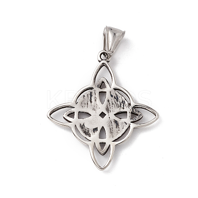 304 Stainless Steel Manual Polishing Pendants STAS-G267-08AS-1