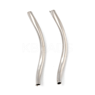 Brass Twist Tube Beads KK-B120-02D-P-1