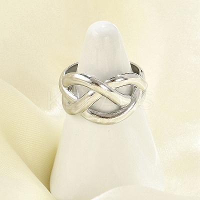 304 Stainless Steel Cuff Rings for Women LS-RJEW-G338-25P-1