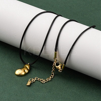 Ion Plating(IP) 304 Stainless Steel Pendant Necklace NJEW-K255-25G-1