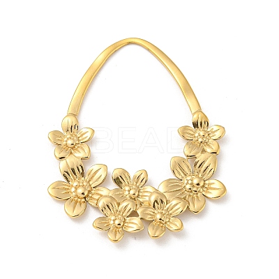 304 Stainless Steel Pendants STAS-L022-195G-1