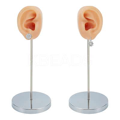 2 Bags 2 Styles Silicone Ear Shaped Earring Display Stands EDIS-OC0001-09A-1