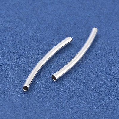 Brass Curved Tube Beads KK-B120-04B-S-1