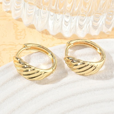 Brass Hoop Earrings KK-CBA30C7-32G-1