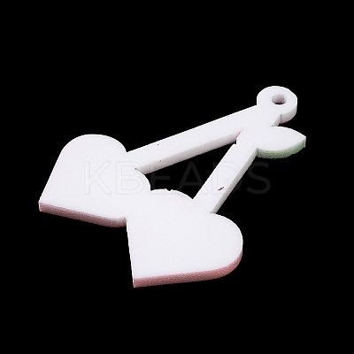 Opaque Resin Pendants LS-RESI-P029-01B-1