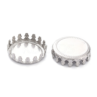 Non-Tarnish 304 Stainless Steel Cabochon Settings STAS-Y001-06A-P-1