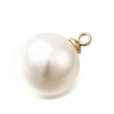 ABS Plastic Imitation Pearl Pendants FIND-H052-01H-01KCG-1