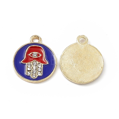 Alloy Crystal Rhinestone Pendants FIND-C019-17KCG-01-1