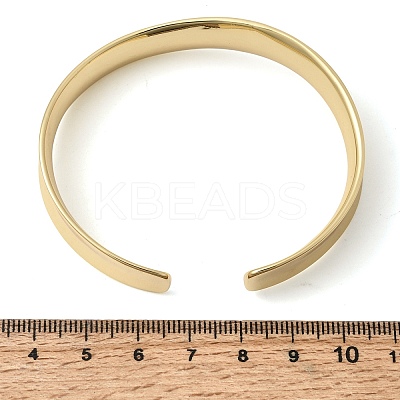 Brass Cuff Bangles BJEW-L718-02G-1