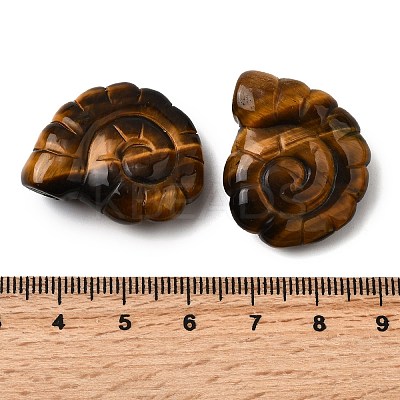 Natural Tiger Eye Pendants G-NH0065-01G-1