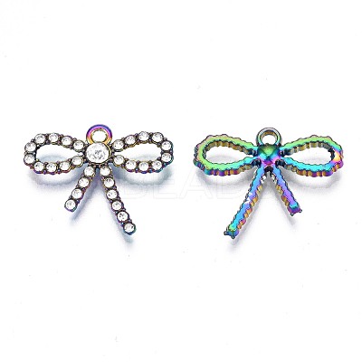 Rack Plating Rainbow Color Alloy Pendants PALLOY-N163-116A-1