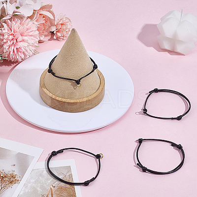 48Pcs 2 Colors Eco-Friendly Korean Waxed Polyester Cord Adjustable Bracelet Making AJEW-MA00002-1