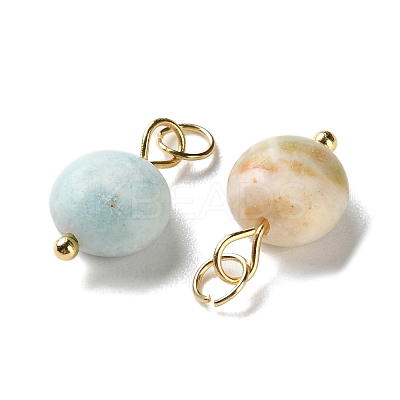 Natural Flower Amazonite Pendants STAS-C120-10G-02-1