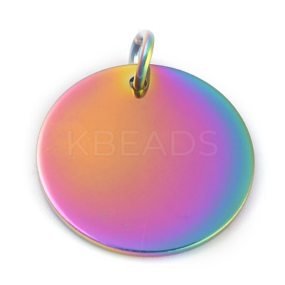 Ion Plating(IP) 304 Stainless Steel Pendants STAS-O126-01A-MC-1