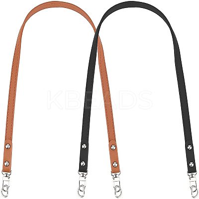 2Pcs 2 Colors PU Leather Bag Handle FIND-WR0003-44A-1