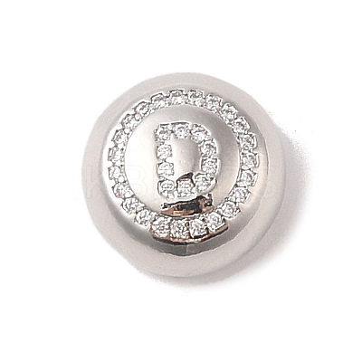 Rack Plating Brass & Cubic Zirconia Pendants KK-Z047-07P-D-RS-1