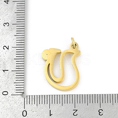 304 Stainless Steel Pendants STAS-R137-01G-U-1