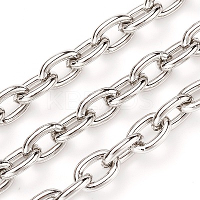 Tarnish Resistant 304 Stainless Steel Cable Chains CHS-O008-03P-1