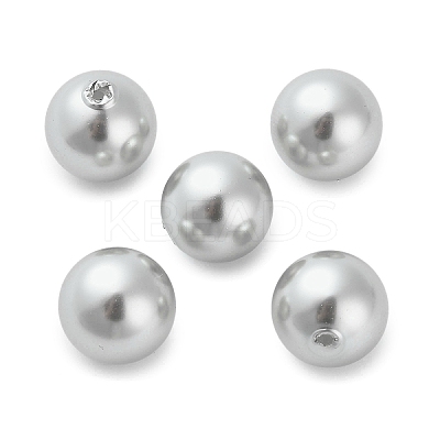 Baking Paint Pearlized Glass Pearl Round Beads HY-Q001-02B-04-1