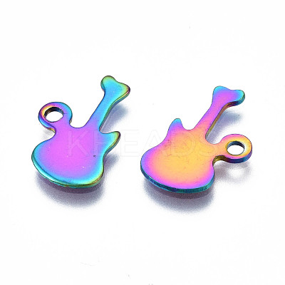 Ion Plating(IP) 201 Stainless Steel Charms STAS-S119-144-1