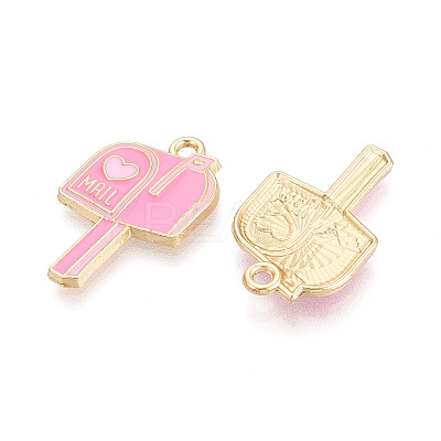 Alloy Enamel Pendants ENAM-T024-11B-G-1