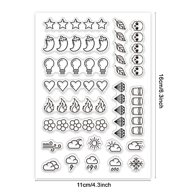 PVC Plastic Clear Stamps DIY-WH0631-0674-1