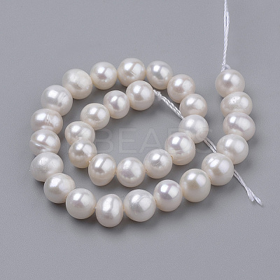 Natural Cultured Freshwater Pearl Beads Strands PEAR-N013-06E-1