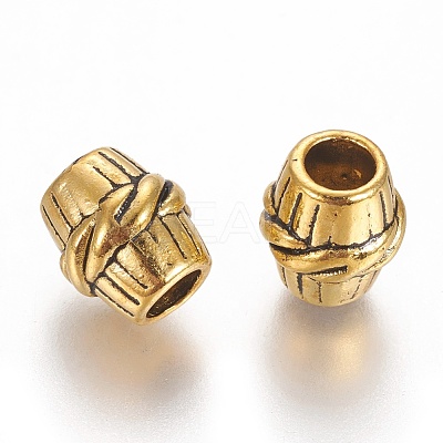 Tibetan Style Alloy Beads TIBEB-LF10613YKG-AG-LF-1