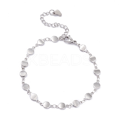 Tarnish Resistant 304 Stainless Steel Link Chain Bracelets BJEW-I295-16P-1