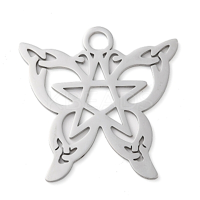 Non-Tarnish 304 Stainless Steel Pendants STAS-R116-09P-1